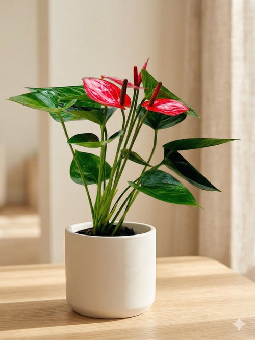 Anthurium 'Livium' Indoor Plants 4" Pot / Nursery Pot Austin Jungle Co.