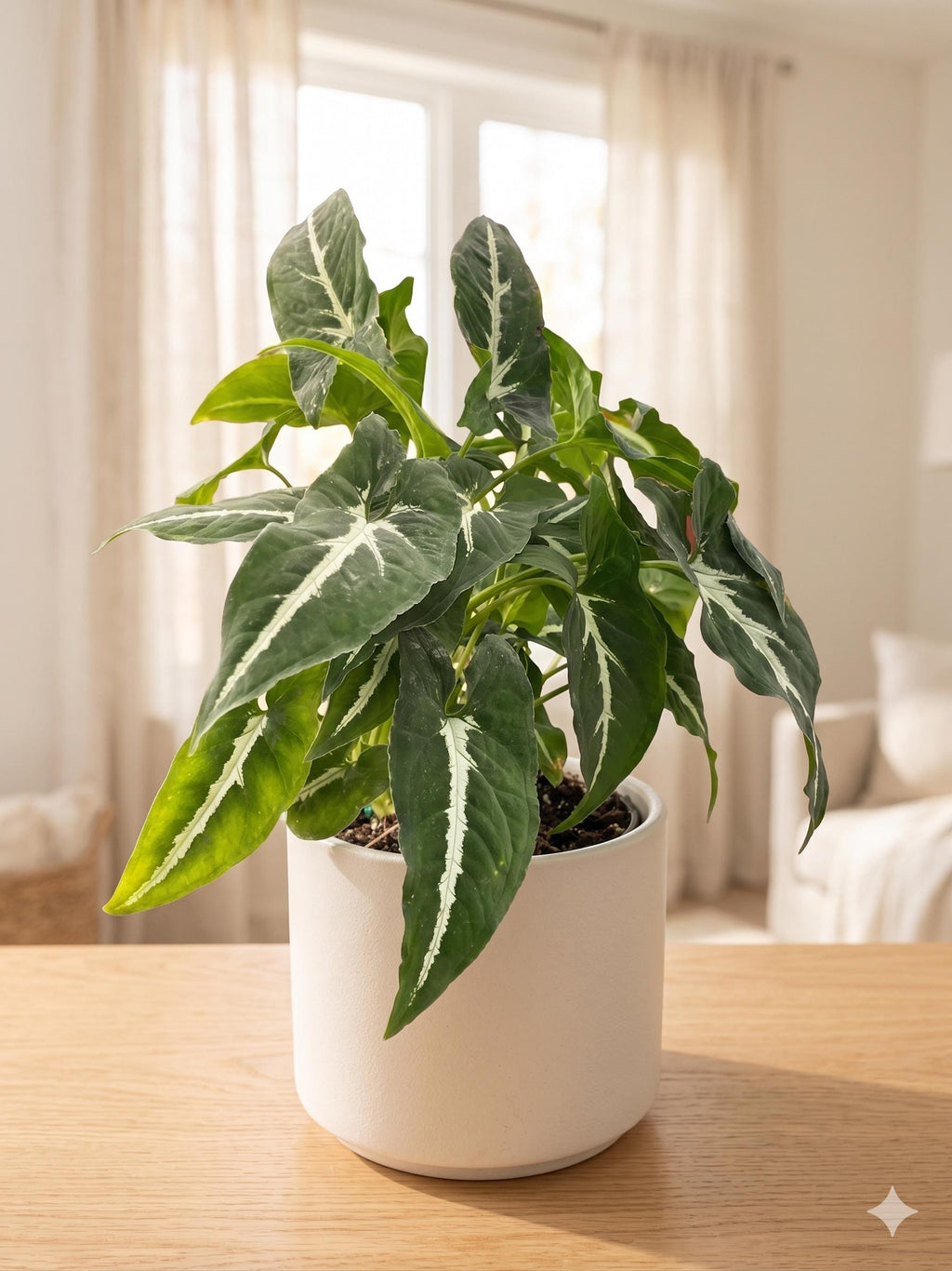 Syngonium wendlandii 'Black Velvet' 4" Pot Austin Jungle Co.