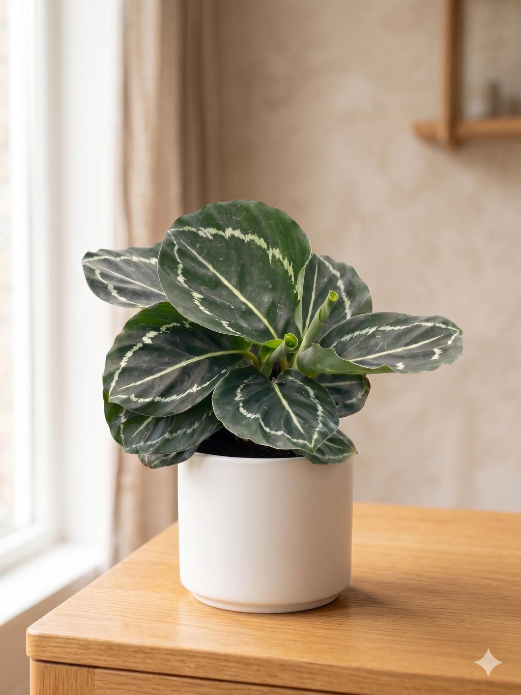 Calathea 'Green Goddess' 4" Plant 4" Pot Austin Jungle Co.