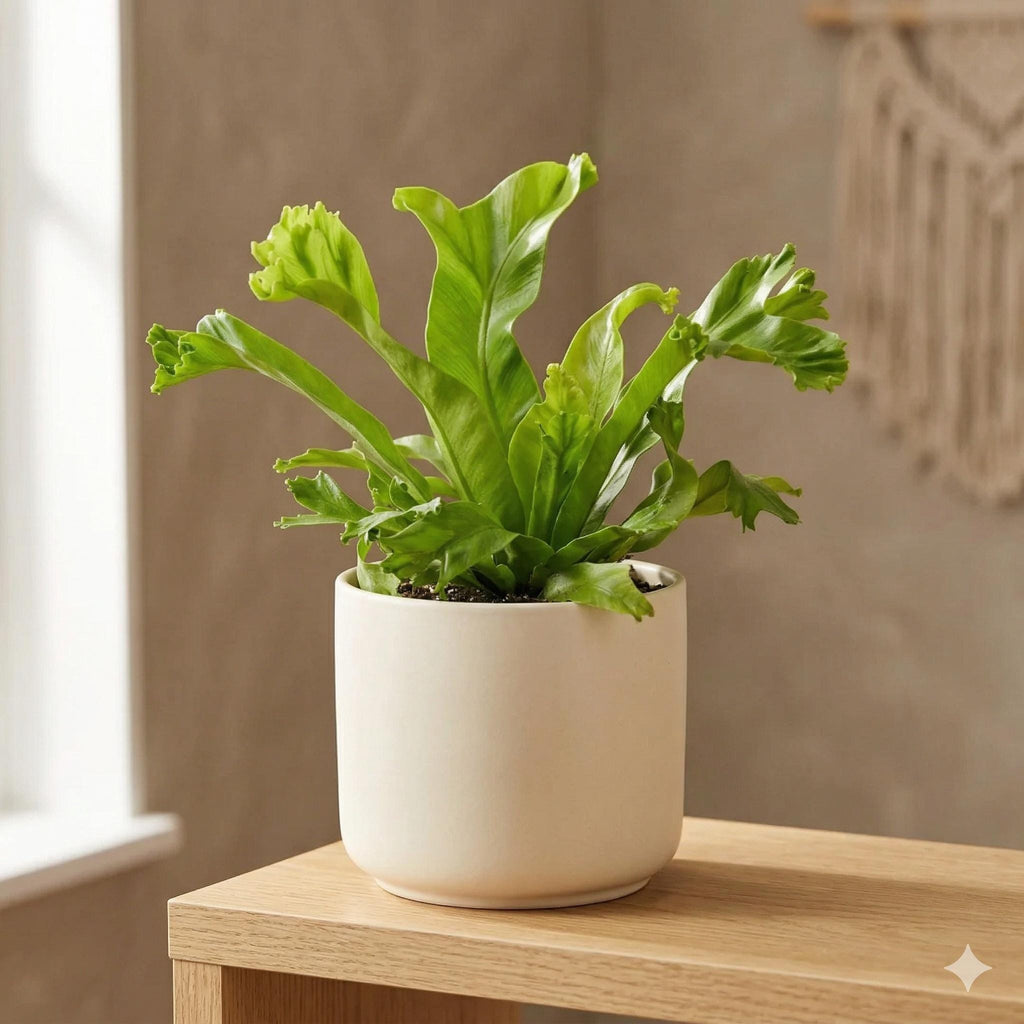 Bird's Nest 'Leslie' Fern Indoor Plants 4" Pot Austin Jungle Co.