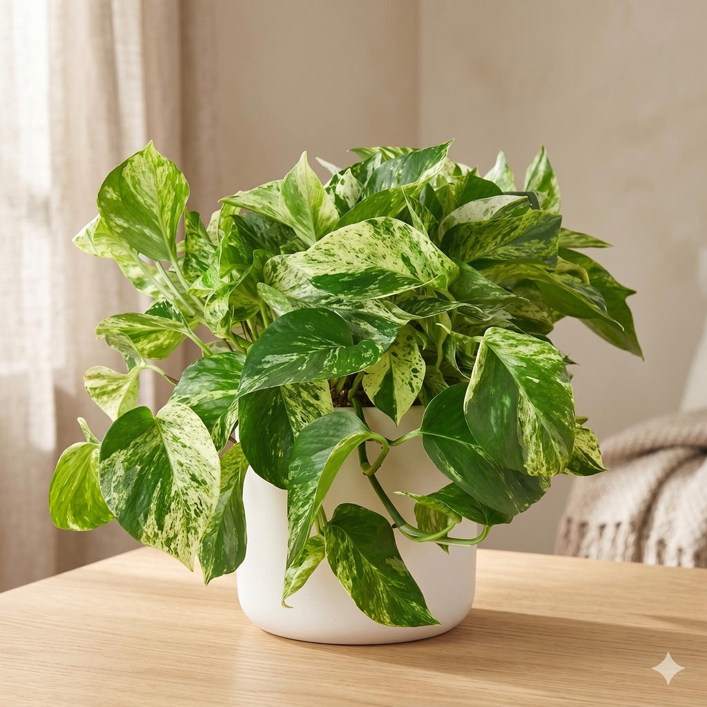 Pothos 'Marble Queen' Indoor Plants 3" Pot Austin Jungle Co.