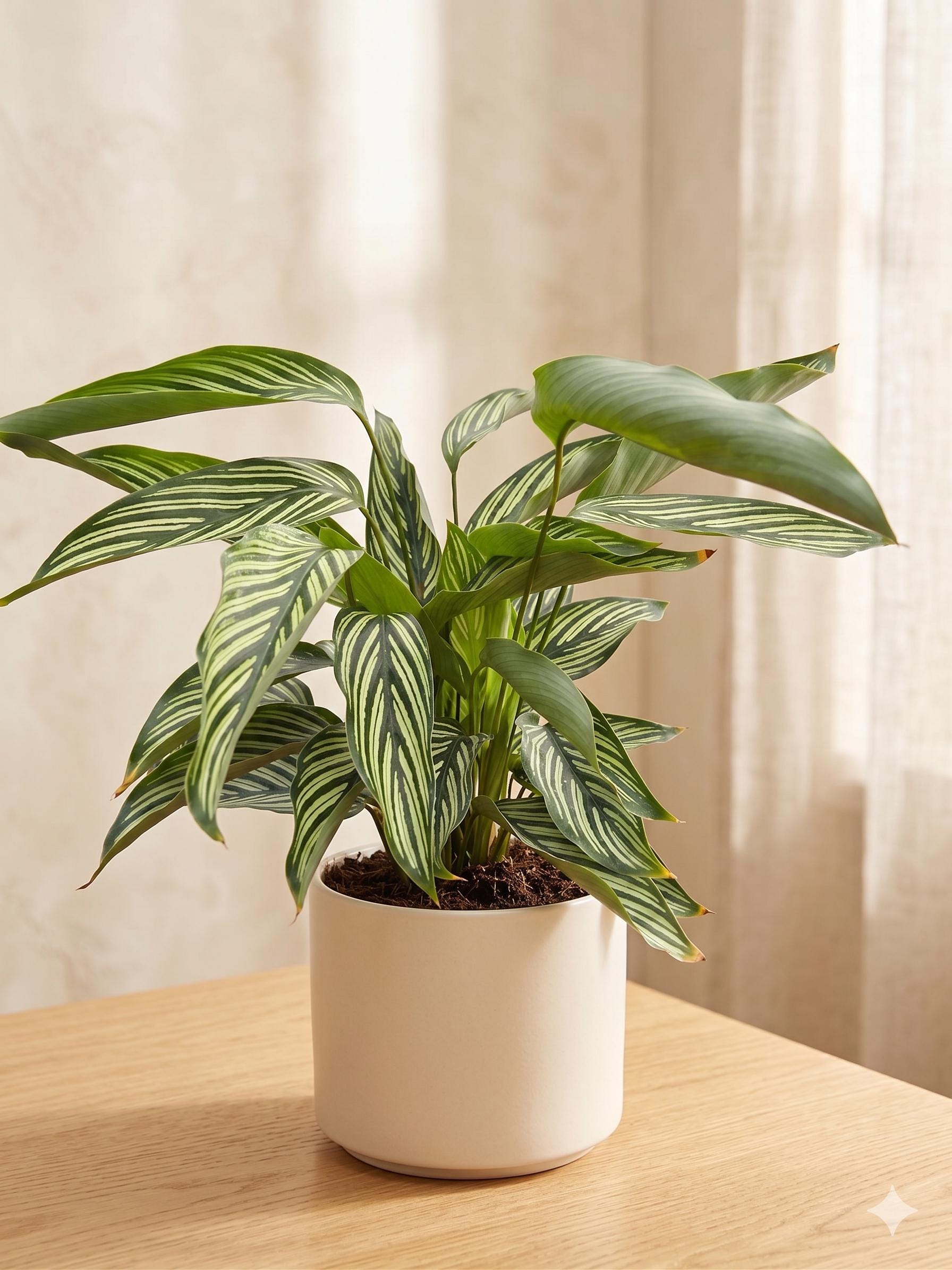 Calathea 'Vittata' Indoor Plants 4" Pot Austin Jungle Co.