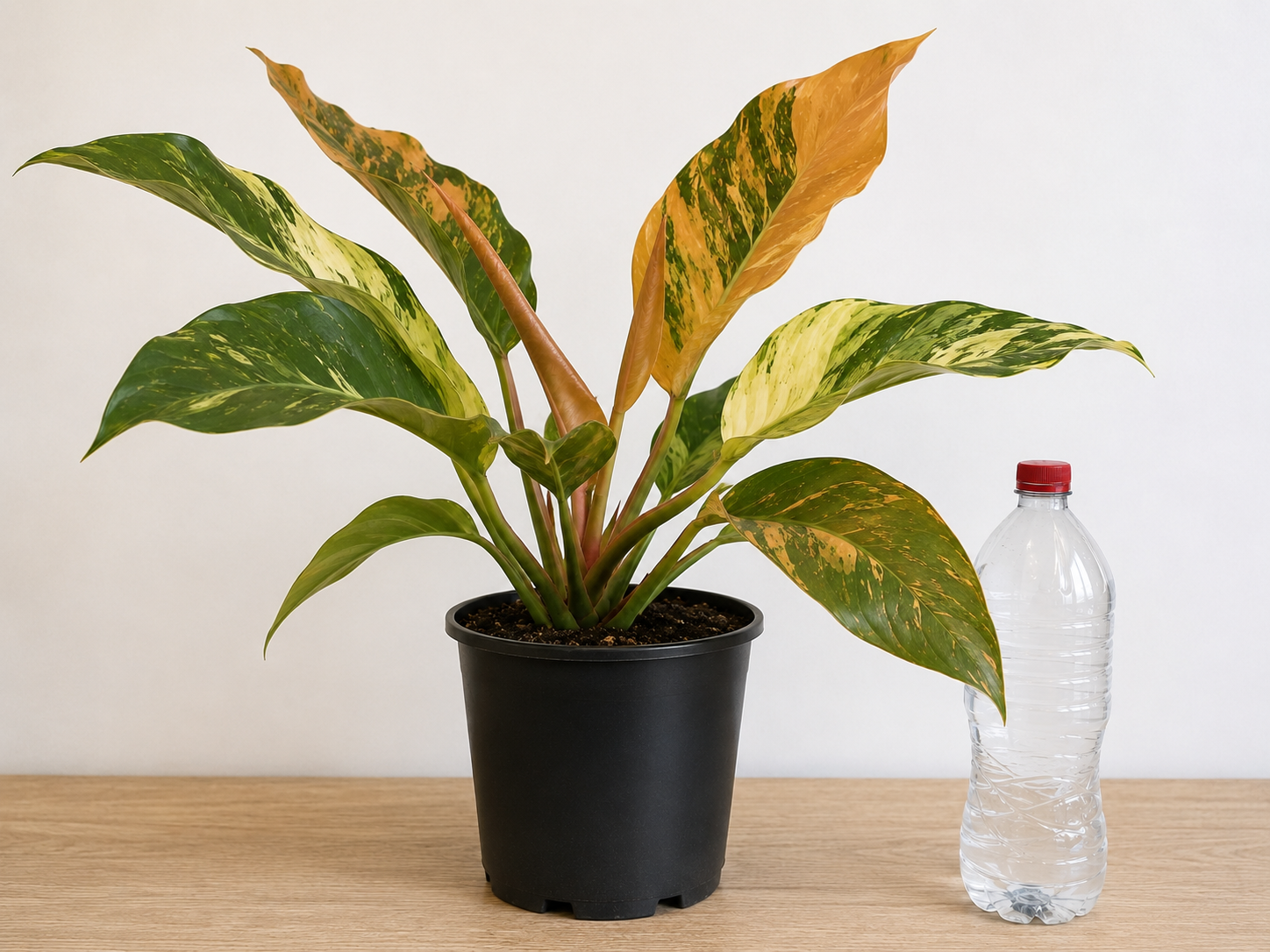 Philodendron ‘Caramel Marble’ 6–8" pot